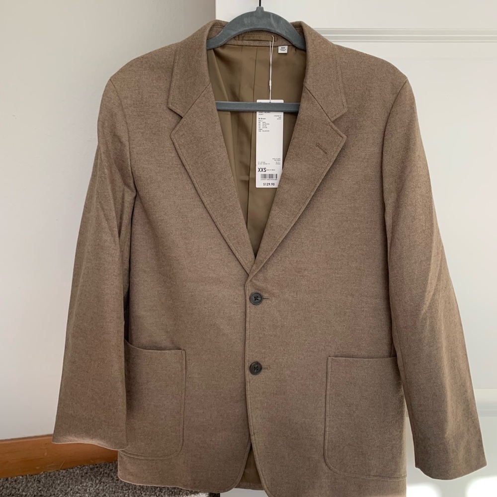 Uniqlo U-series Women’s Wool Blend Jersey Tailored Jacket